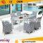 Restaurant 6 seater Garden Plastic Rattan Furniture Dining Set Dining Tables and Chairs                        
                                                Quality Choice