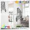 Black and white 1005 polyester printed zebra fabric for wall/window curtain in living/bedroom/children room
