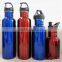 700ml stainless steel metal outdoor sports bottle with flip straw lid