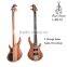 High Quality Mahogany neck through body 4 strings electric bass guitar