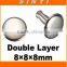 Metal double cap head rivet Collision Nail