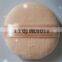 Custom Logo Cosmetic Sponge Super Soft Flocking Powder Puff With Ribbon