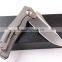 OEM TC4 Titanium alloy D2 Steel Rescue Knife 58-60HRC