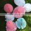 Tissue large paper fan with decoractive