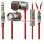 Metallic Noodle cable earphones&earbuds with mic from Factory