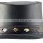 Black GENUINE LEATHER CowhideSkin TOPPER "Steampunk" Western TOP HAT