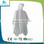 WHITE ADULT PVC RAINPONCHO RAINCOAT FOR PROMOTION