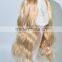 Gorgeous long blond body wave wig for woman N222