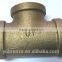 Taiwan manufacturing brass 45 degree pipe fitting lateral tee