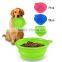 OEM Home & Garden Dinnerware 100% FoodGrade Collapsible Silicone Pet Bowl