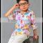 Overseas High Quality New Style Korean Fashion Printed Kids Polo Shirt For Boy