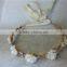 Baroque flower metal headband gold metal leaves Pearl thin hair band wedding bridal crown hair accessories girls FHHBC5001-5