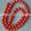 6mm natural oil dyed pink coral beads for wholesale
