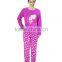 Kevince women polar fleece pyjamas set love snow 1000pcs up OEM factory directly