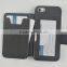 2016 Hot Sales Fashion and Simple Style Back Cover PU Leather Cases for Iphone6 With Card Slots and Stand