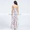 Stripe casual sundresses dress for sale dresses white smaller flower printed sexy long dresses for grial and women 2016