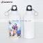 600ml White Coated Sublimation Aluminum Bottle Bicycle Sports Water Bottle LH-03