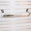 Chrome 300x600 oval tube U shaped hangrail bracket for slatwall