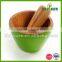 Bamboo Mortar and Pestle