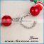 Colorful Glass Bead Handmade Christmas Adjustable Size Bracelet With Snowman Hat