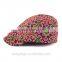 2016 new arrival cotton fabric floral embroidery hats fashion hats for children