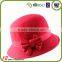 Fashion fedora wool felt fedora hat for ladies and women