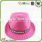 Colourful Wholesale Fedora Men Straw Hats Paper straw cowboy hat