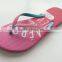 Custom Design Slippers Woman Eva Flip Flop 2 Tone Strap Hotel Slipper