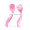 Innovative Colorful Bulk Plastic Bent Baby Spoon