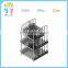 Double side steel pipe customization huge capacity book storage and magazine rack