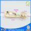 HS-094 metal zip custom zipper puller simple design with gold color