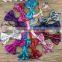 Girl 5'' Embroidered Sequin Hair Bows Elastic Baby Headband Kids Sequin Bows Hairbands Hair Accessories