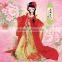 New design 2015 plastic Chinese bride doll for wedding gift