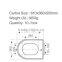 FG450PP PP Material Flushable Elongated Toilet Seat Cover