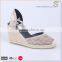 Low cost price fashion factory espadrilles for ladies