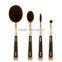 toothbrush makeup 4pieces multi-purpose rose gold oval make up brushes set