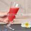 2015 haonai new V style glass juice cup