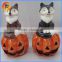 Small ceramic halloween pumpkin decorations