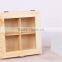 Recycled Wooden Tea Storage Box With Clear Glass Lid