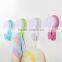 Vacuum suction cup kitchen and bathroom plastic hook/holder