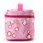 Tote flower imprint cosmetic bag