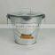 household ash collect metal ash bucket with lid