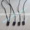 Garment Accessories 18CM Permanent Lock Black Hang Tag Nylon String