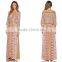 Drawstring Empire Waist Boho Maxi Dress Wholesale