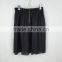 Original design black ruffle skirt with leather waistband of women mesh fabric skirt