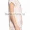 MGOO Plain Satin Pajamas Set Women Pyjama Set With Private Label White Piping Two Pieces Nightwear