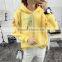 100%cotton wholesale woman sweatshirt with hood popular among adults CVC(65/35)