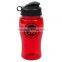 USA Made 18 oz Transparent Sports Bottle With Flip Lid - BPA/BPS-free, FDA compliant and comes with your logo