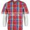 2015 hot sell wholesale high quality plaid mens flannel shirt
