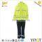 fluorescent hi-vis durable water-repellent salable raincoat